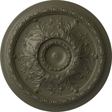 Ekena Millwork Stockport Ceiling Medallion (Fits Canopies up to 6 1/4"), Hand-Painted Witch Hazel, 28"OD x 2 3/4"P CM28STWHF
